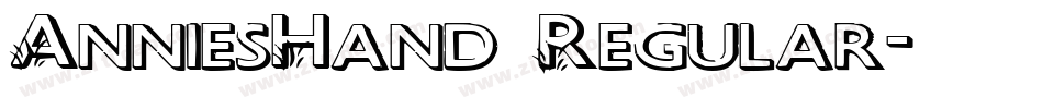 AnniesHand Regular字体转换